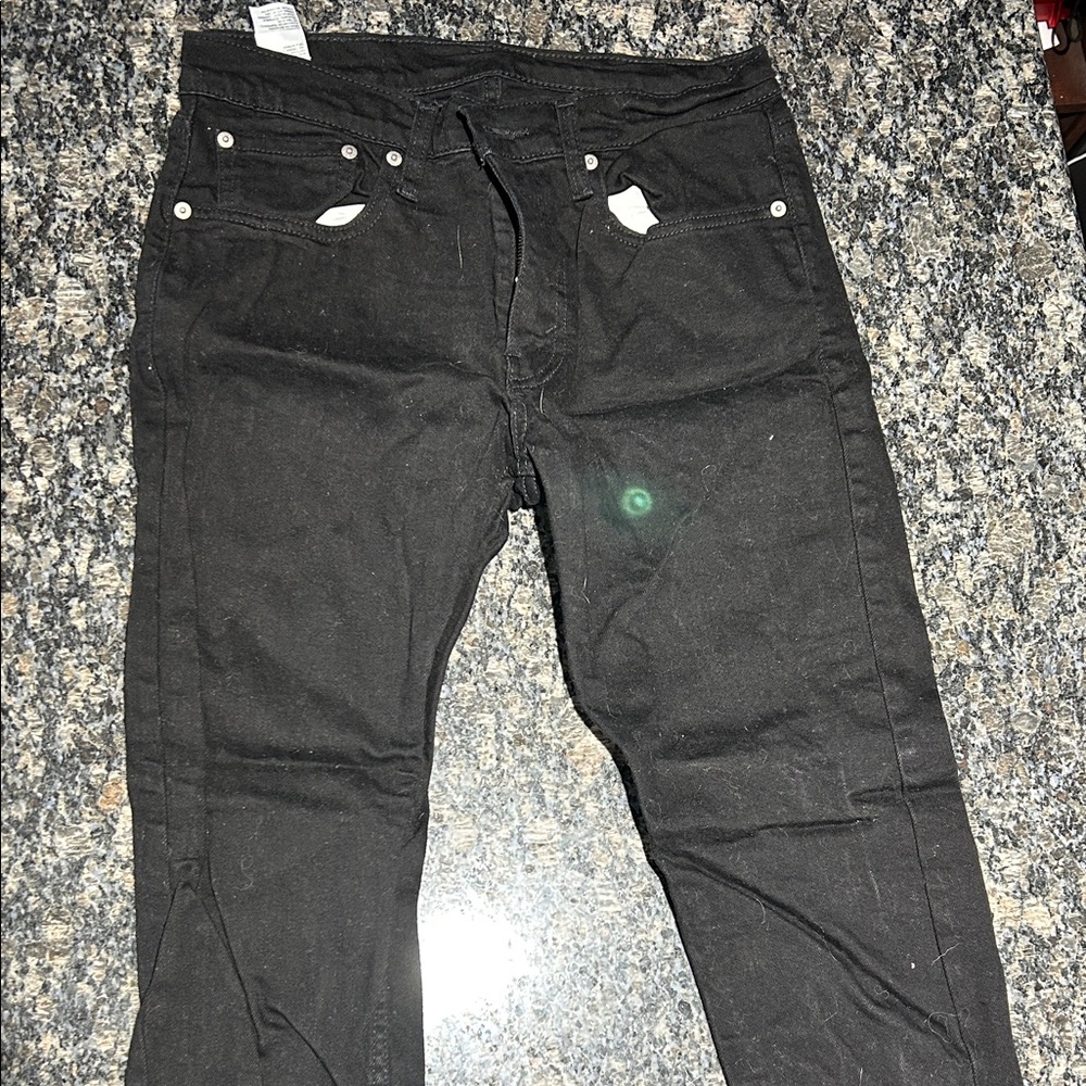 Signature by Levi Strauss Men's Relaxed Black Jeans